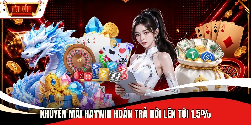 Khuyến mãi Haywin hoàn trả hời lên tới 1,5%