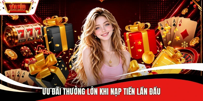 Ưu đãi thưởng lớn khi nạp tiền lần đầu
